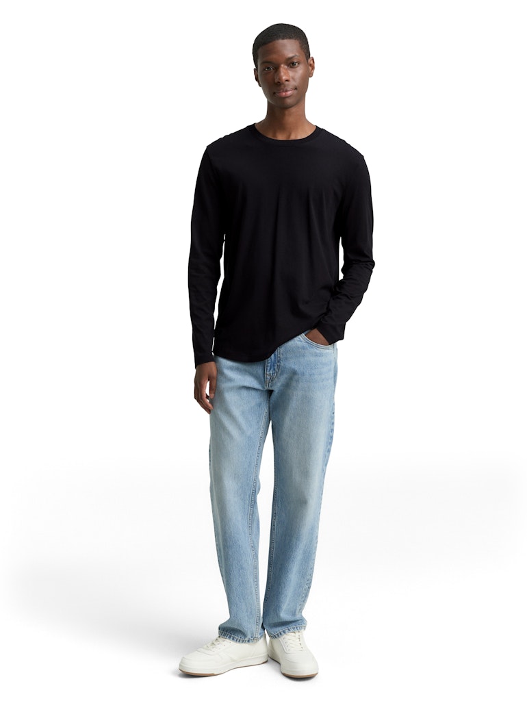 Tom Tailor denim Herren T-Shirts lang Black