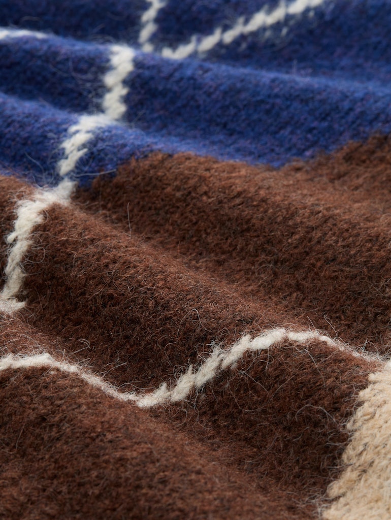 Tom Tailor Damen Pullover Brown Blue Argy