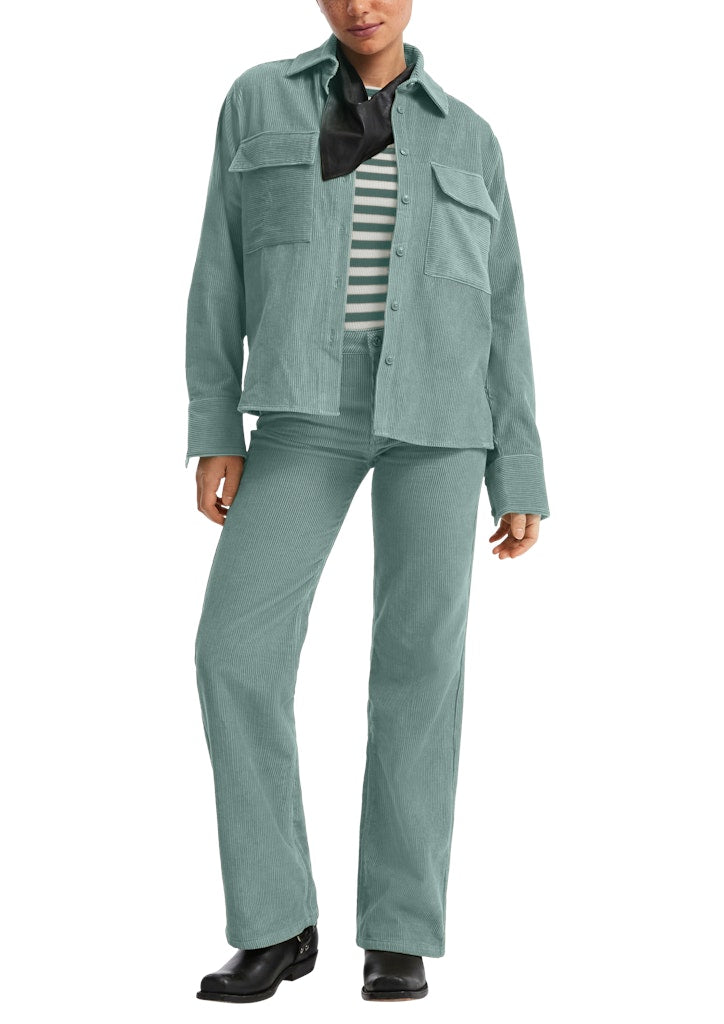 QS by S.Oliver Damen Blusen Blue Green