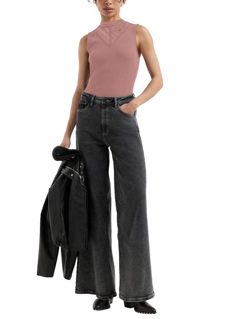 QS by S.Oliver Damen Tops Lilac/Pink