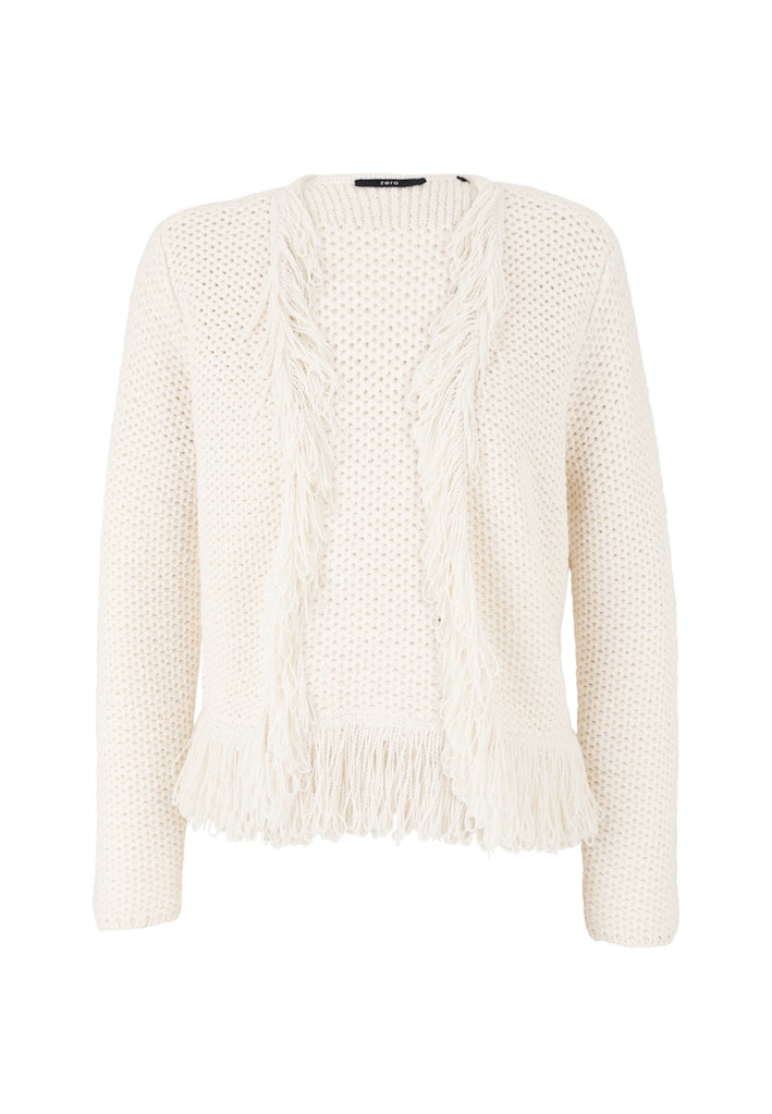 Zero Damen Strickjacken Creamwhite