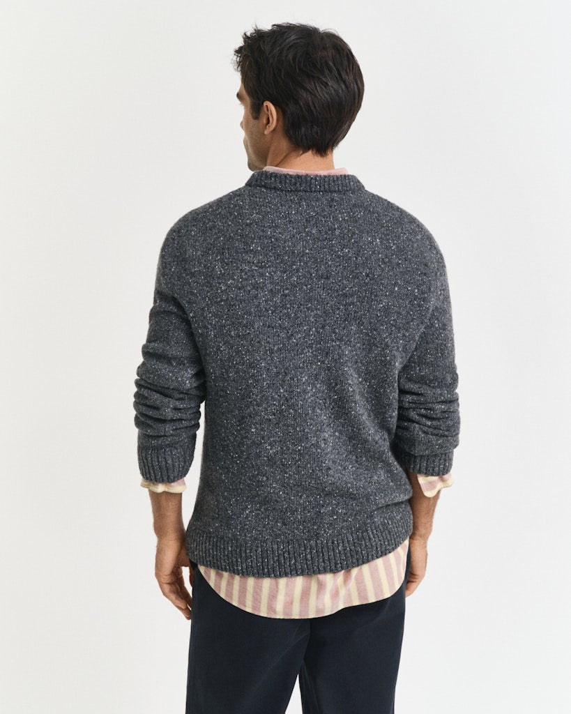 Gant Herren Pullover  Charcoal Mel