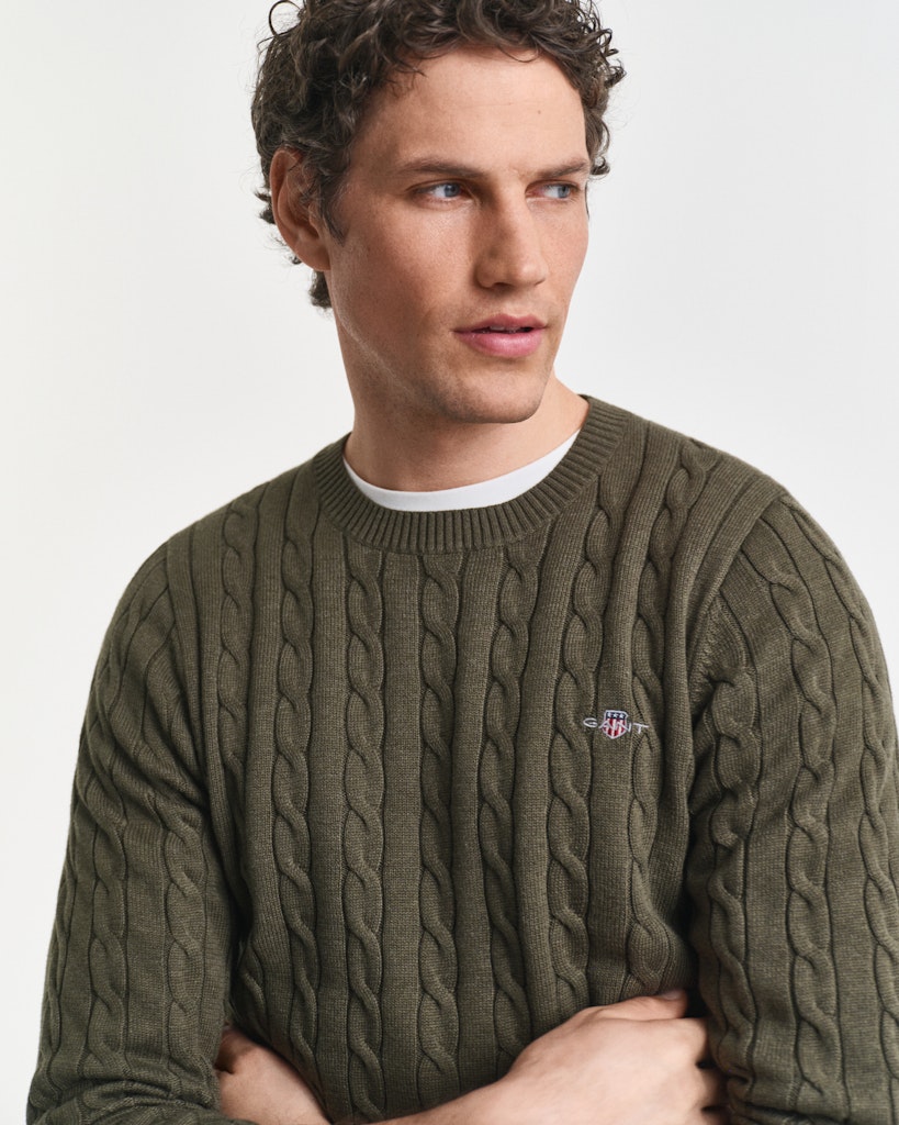 Gant Herren Pullover Khaki Green