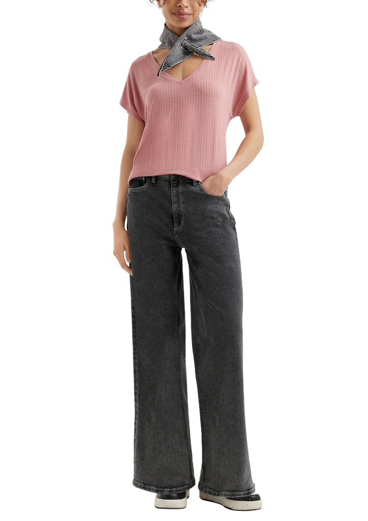 QS by S.Oliver Damen T-Shirts Lilac/Pink