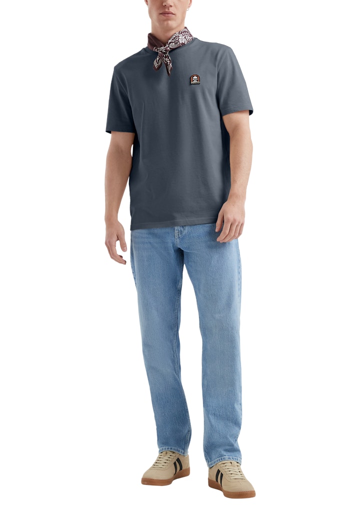 QS by S.Oliver Herren T-Shirts kurz Blue