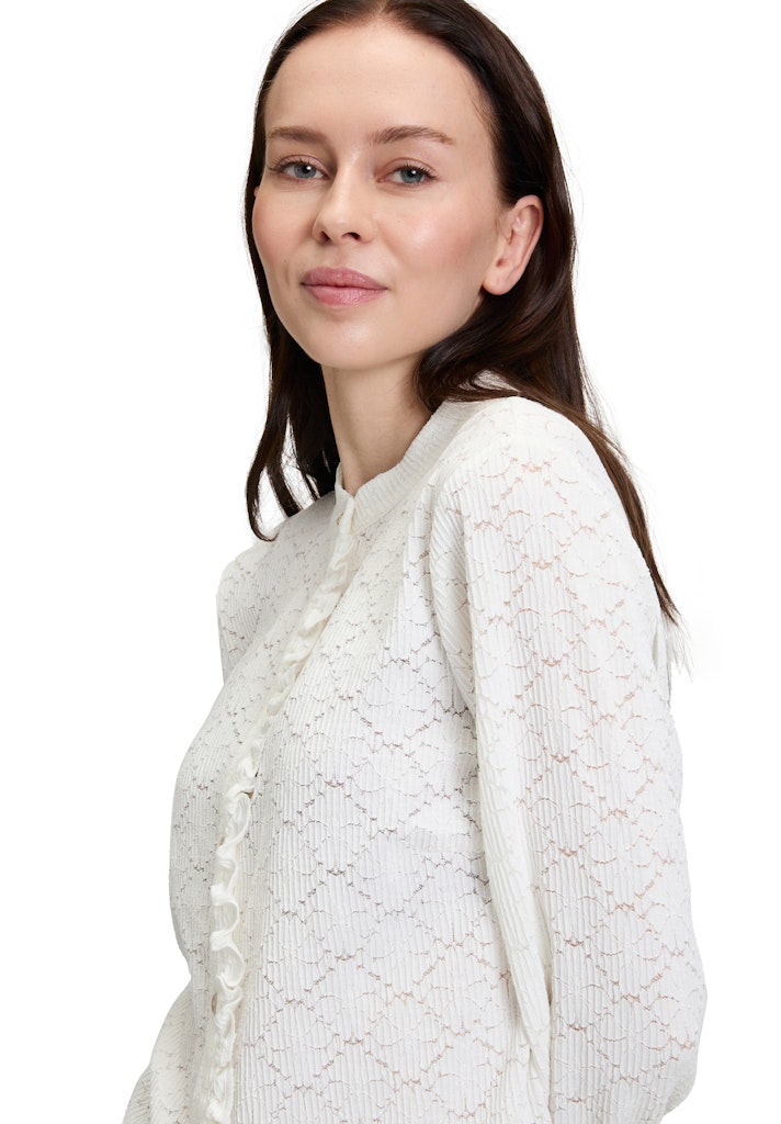 Cartoon Damen Blusen Bright White