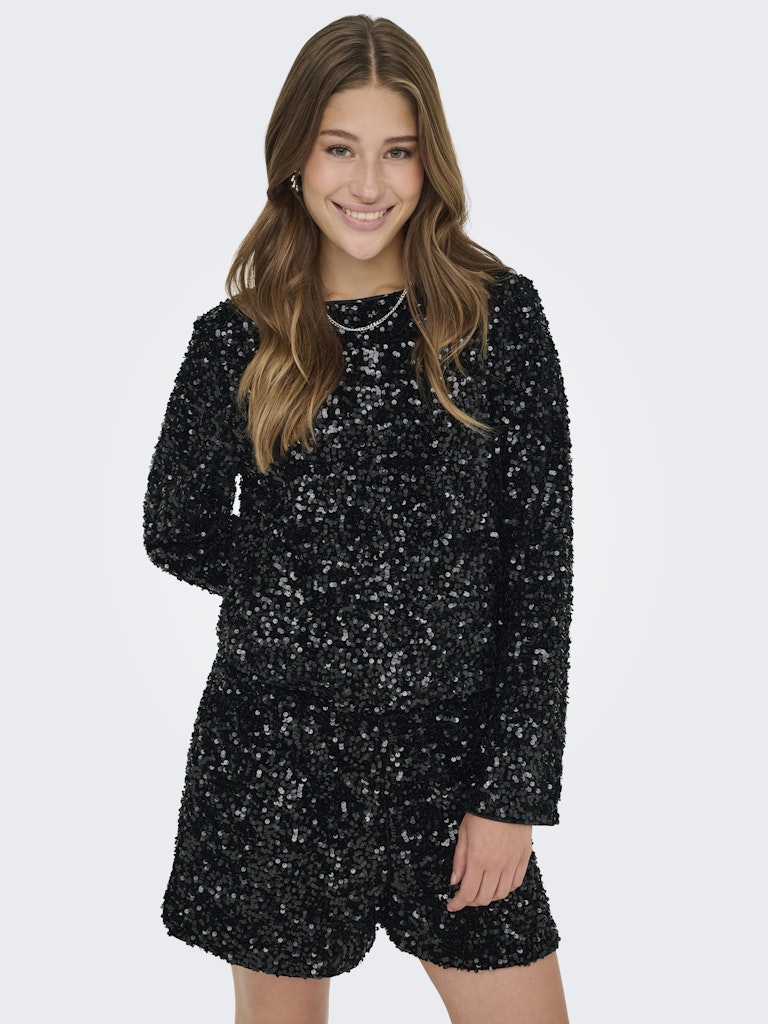 only Damen Tops Black/Black Seq