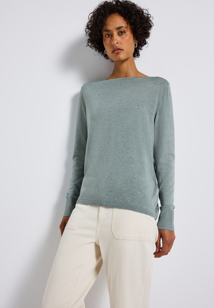 Street One Damen Pullover Nile Blue