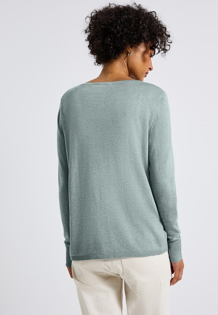 Street One Damen Pullover Nile Blue