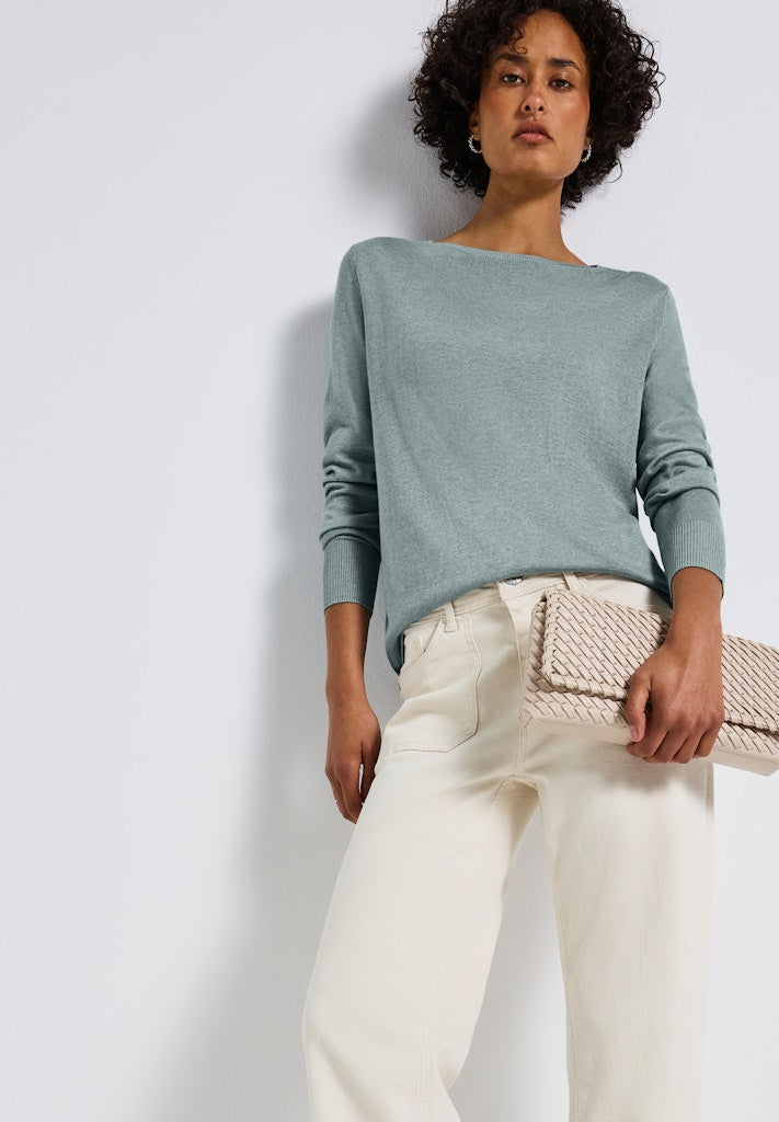 Street One Damen Pullover Nile Blue