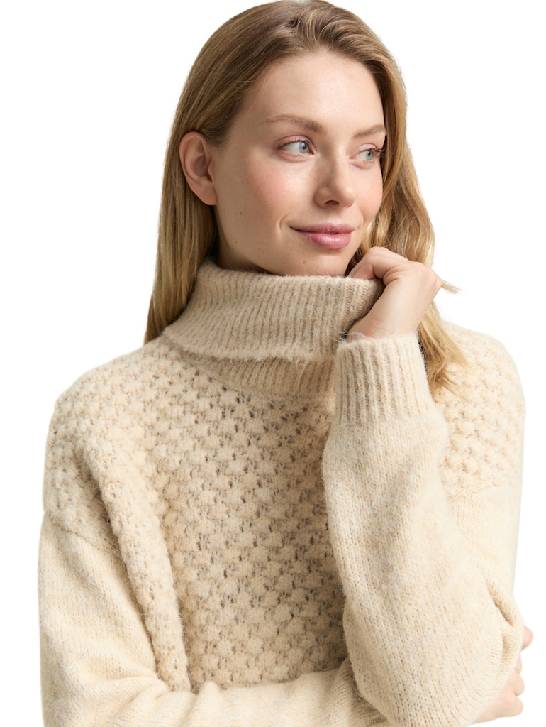 Tom Tailor Damen Sweatshirts Sand Stone Beig