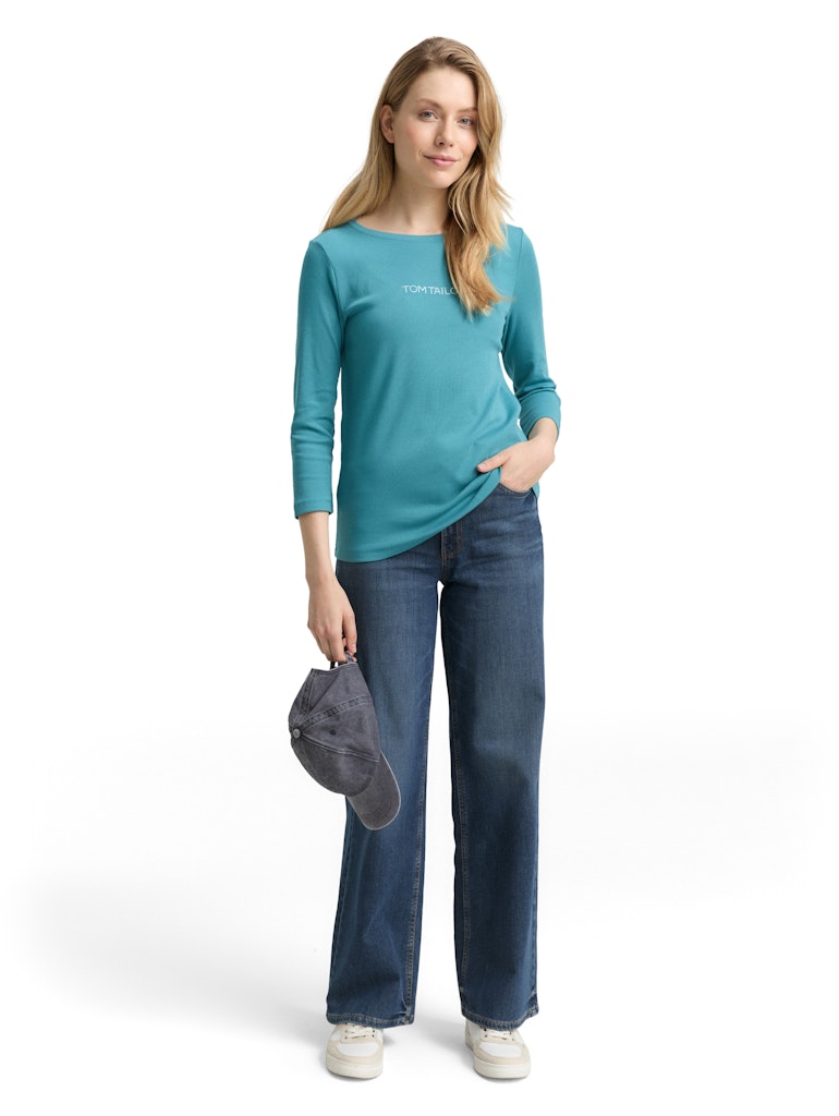 Tom Tailor Damen T-Shirts Tropical Teal