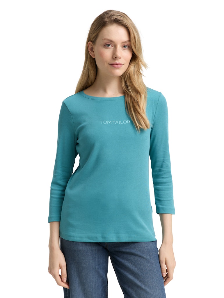 Tom Tailor Damen T-Shirts Tropical Teal