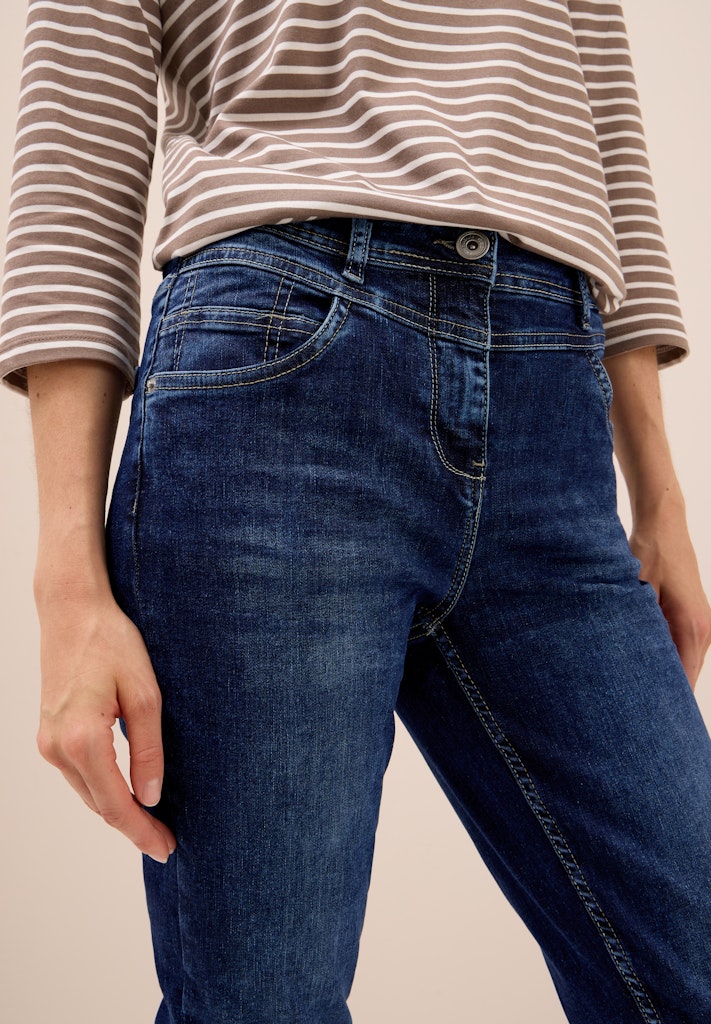 Cecil Damen Hosen Mid Blue