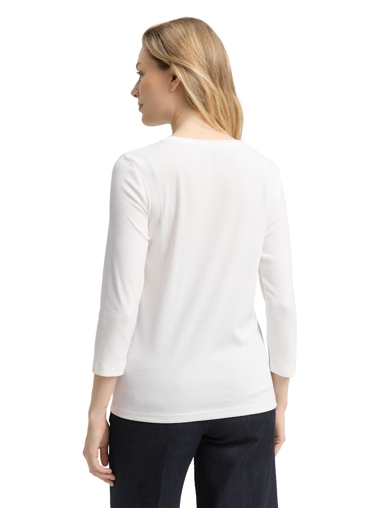 Tom Tailor Damen T-Shirts Whisper White