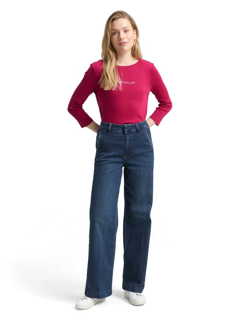 Tom Tailor Damen T-Shirts Dark Pink