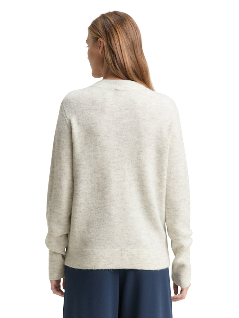 Tom Tailor denim Damen Pullover Marble Beige Me