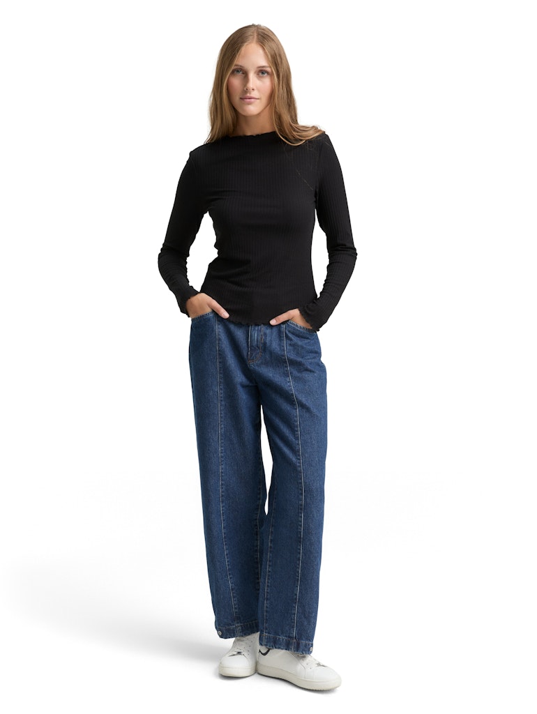 Tom Tailor denim Damen T-Shirts Deep Black