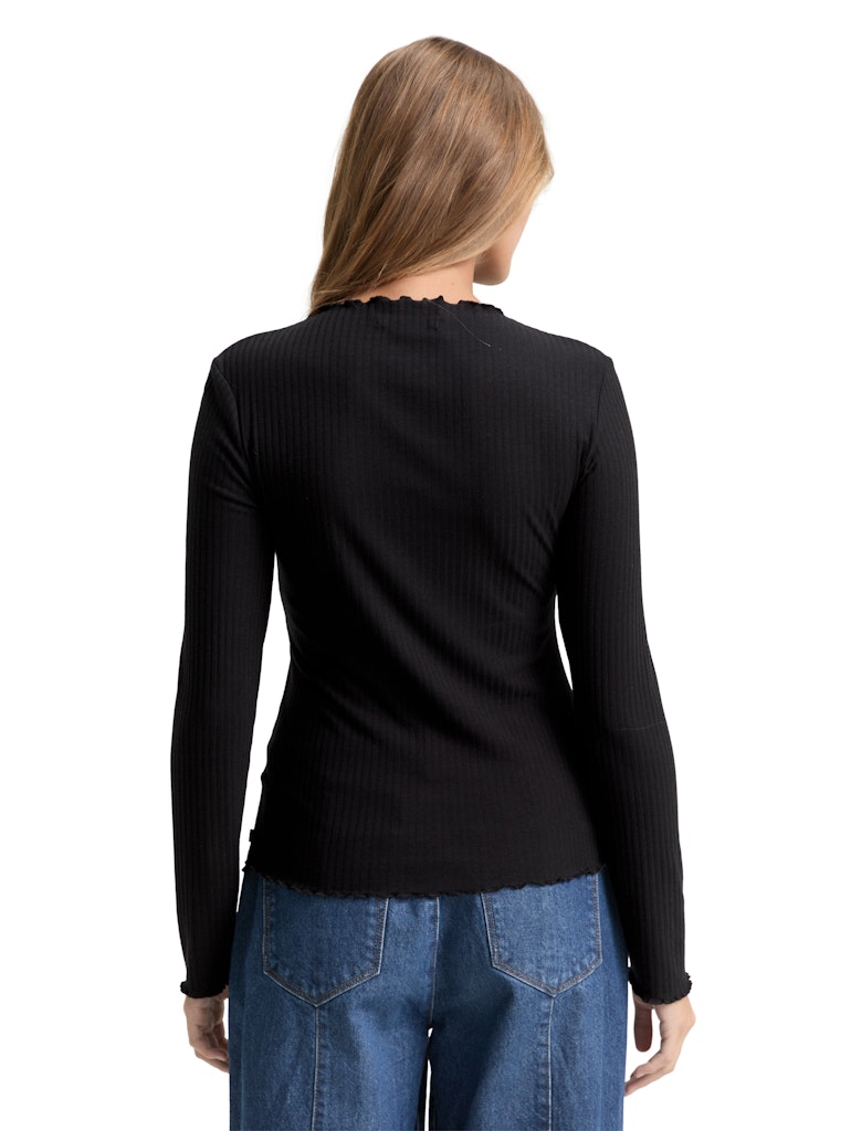 Tom Tailor denim Damen T-Shirts Deep Black