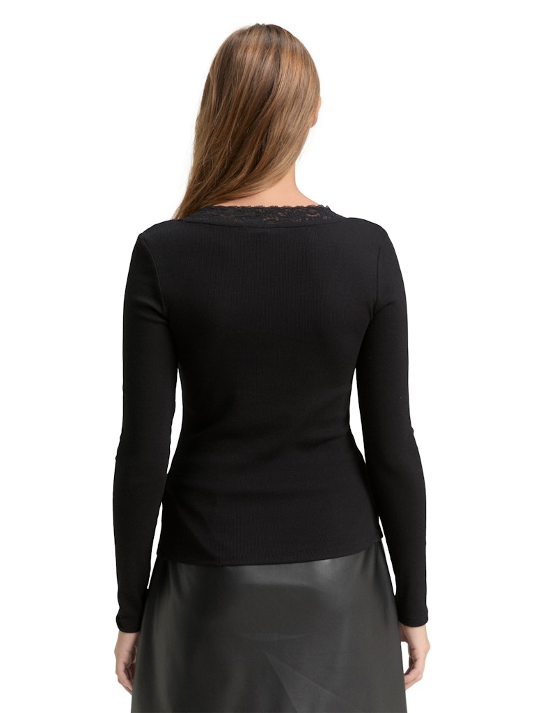 Tom Tailor denim Damen T-Shirts Deep Black