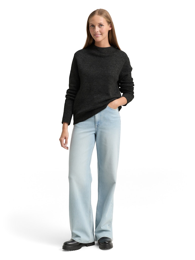 Tom Tailor denim Damen Pullover Shale Grey Mela