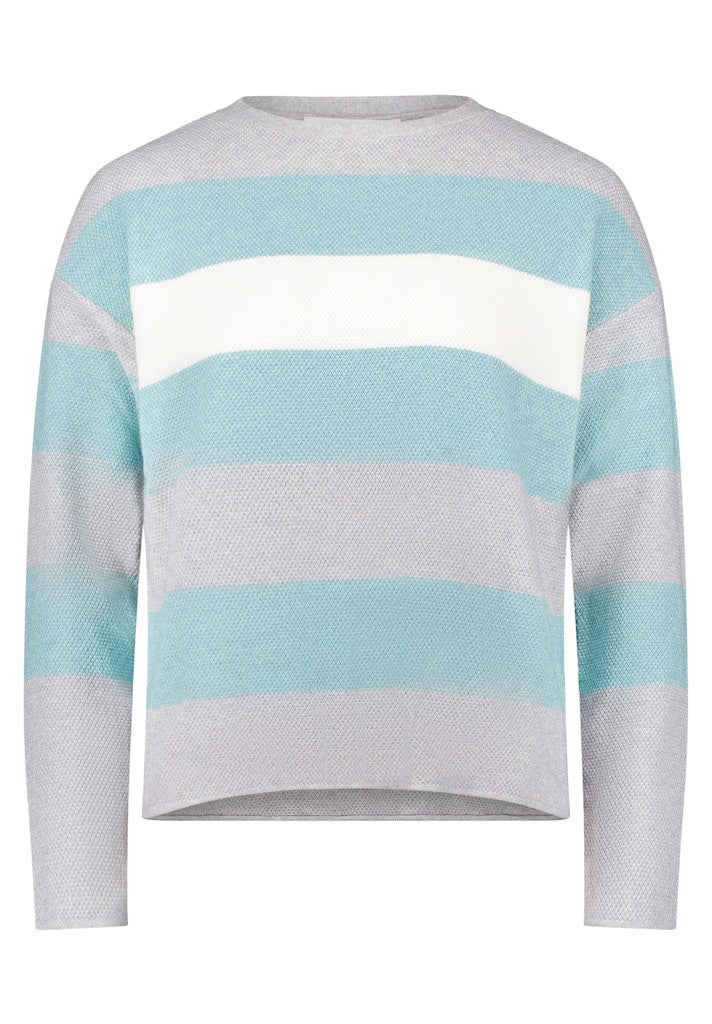 Betty & Co Damen Pullover Mint/Grey