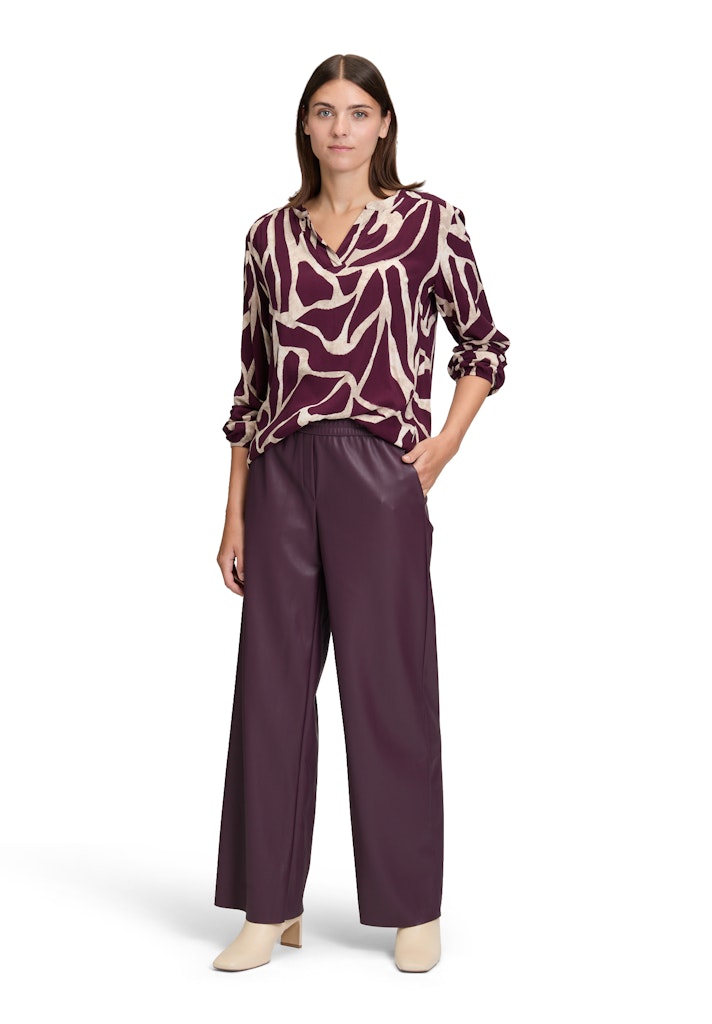 Betty & Co Damen Blusen Dark Red/Nature