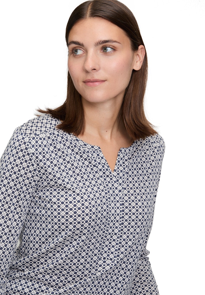 Betty & Co Damen T-Shirts Dark Blue/Cream