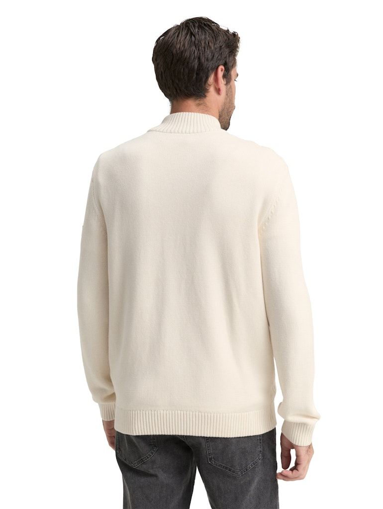 Tom Tailor Herren Pullover Gardenia White