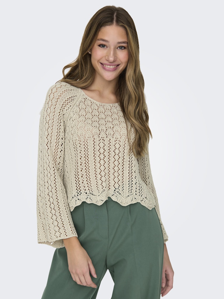 only Damen Pullover Feather Gray