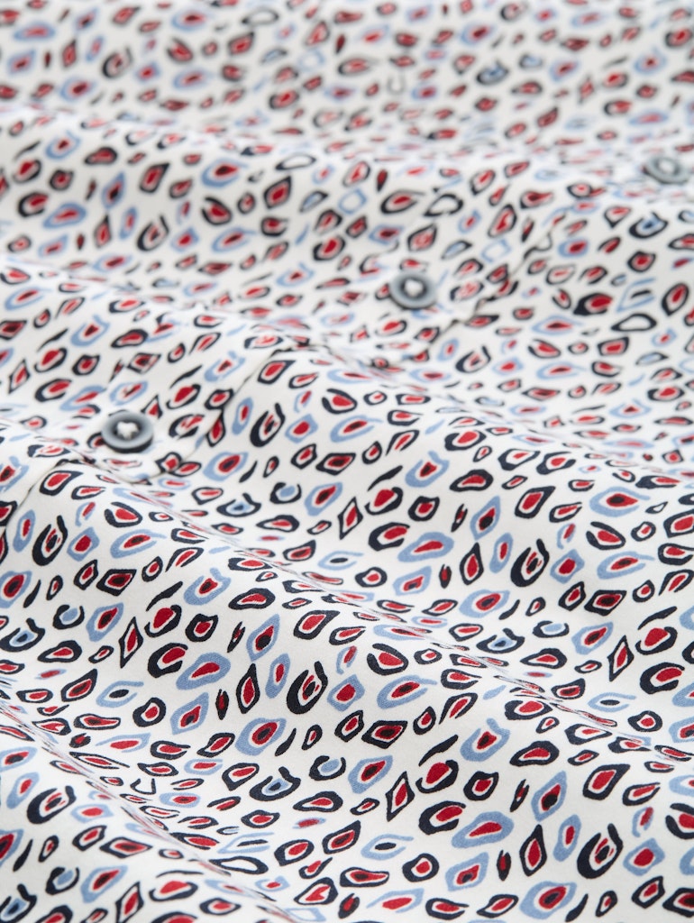 Tom Tailor Herren Hemden lang White Irregular