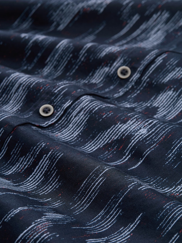 Tom Tailor Herren Hemden lang Blue Vertical D