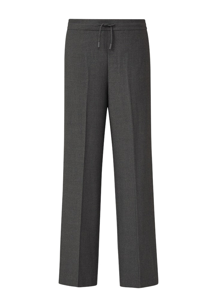 Comma Damen Hosen Grey/Black