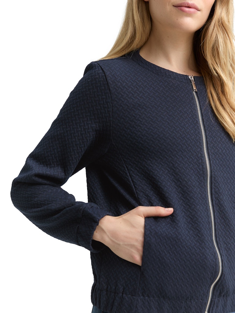 Tom Tailor Damen Sweatjacken Sky Captain Blu