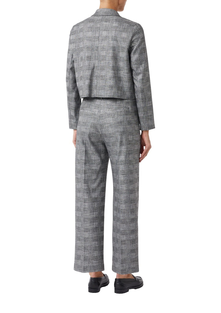 Comma Damen Blazer Grey/Black