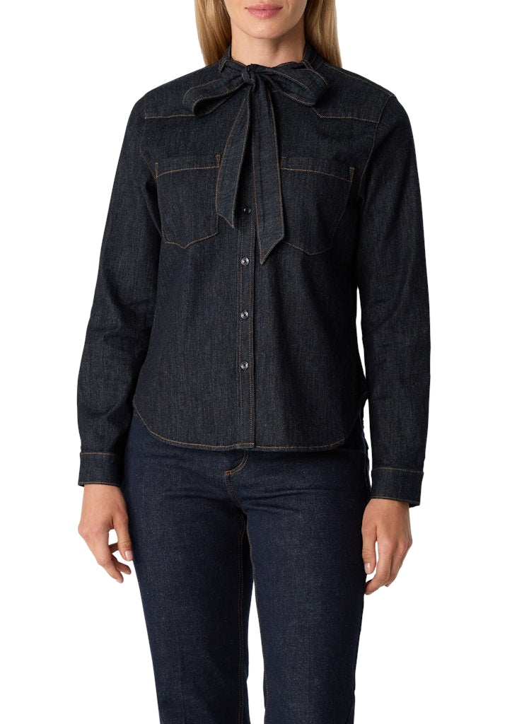 Comma Damen Blusen Blue