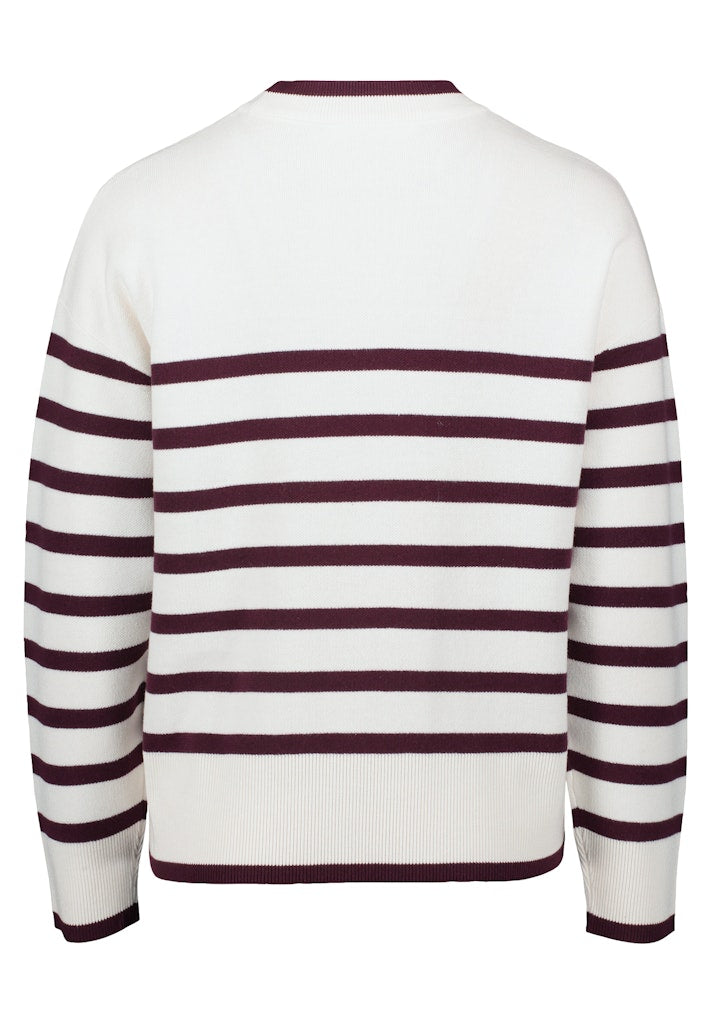 Betty & Co Damen Pullover Cream/Dark Red