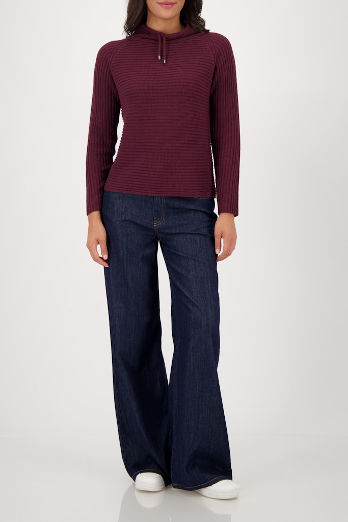 Monari Damen Pullover  Bordeaux