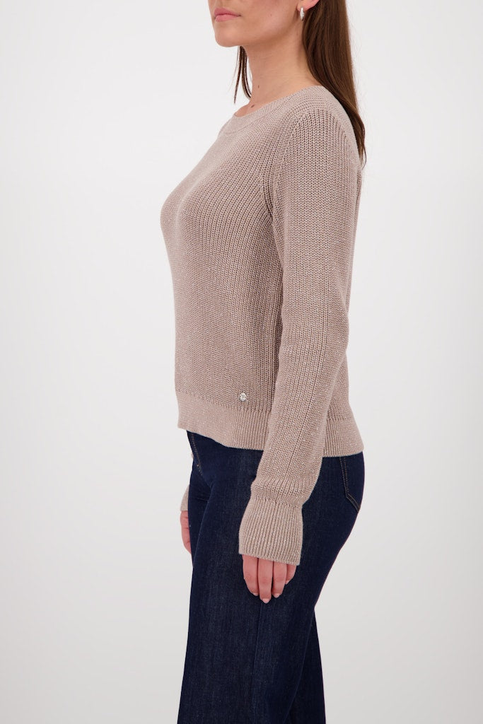 Monari Damen Pullover  Truffle