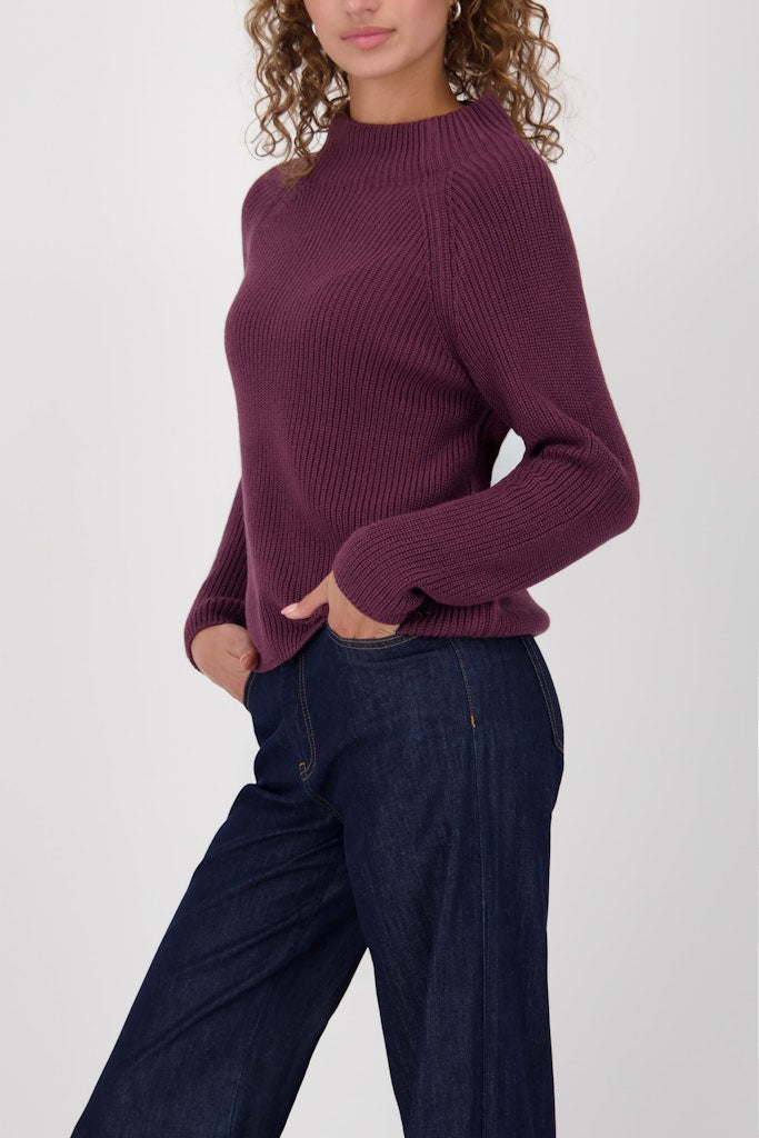 Monari Damen Pullover  Bordeaux