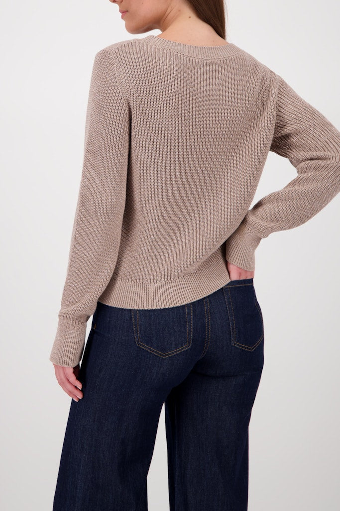 Monari Damen Pullover  Truffle