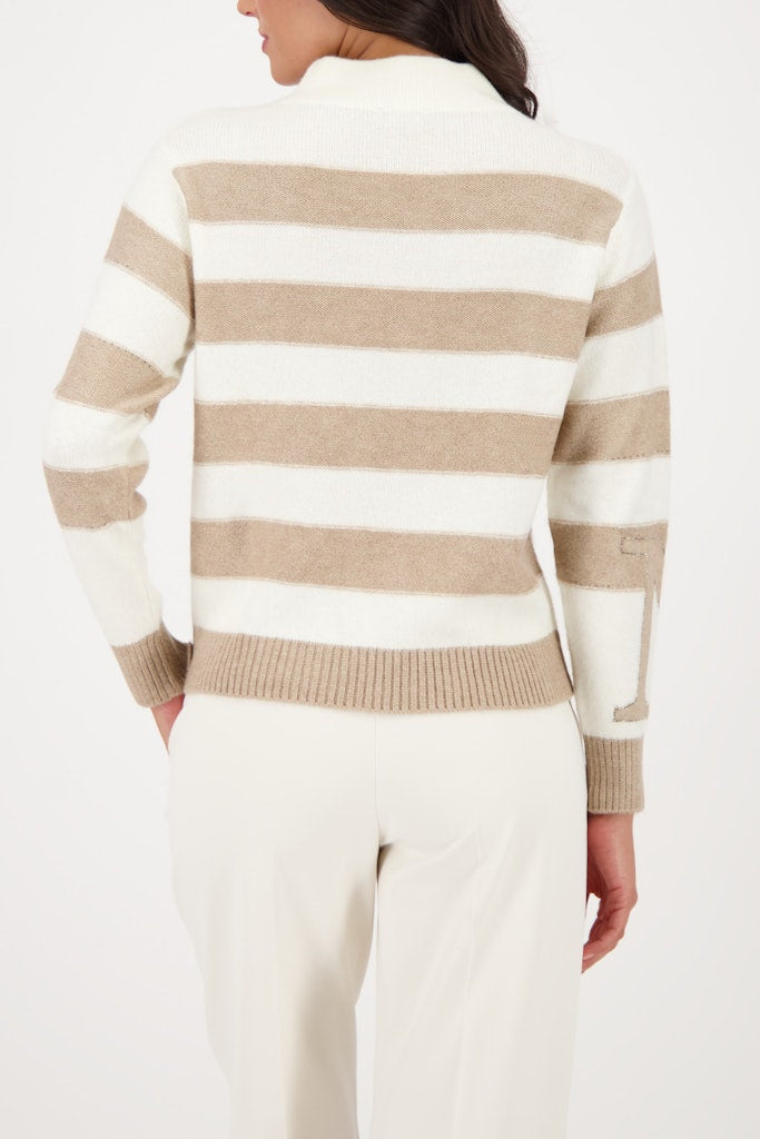 Monari Damen Pullover Truffle Rin