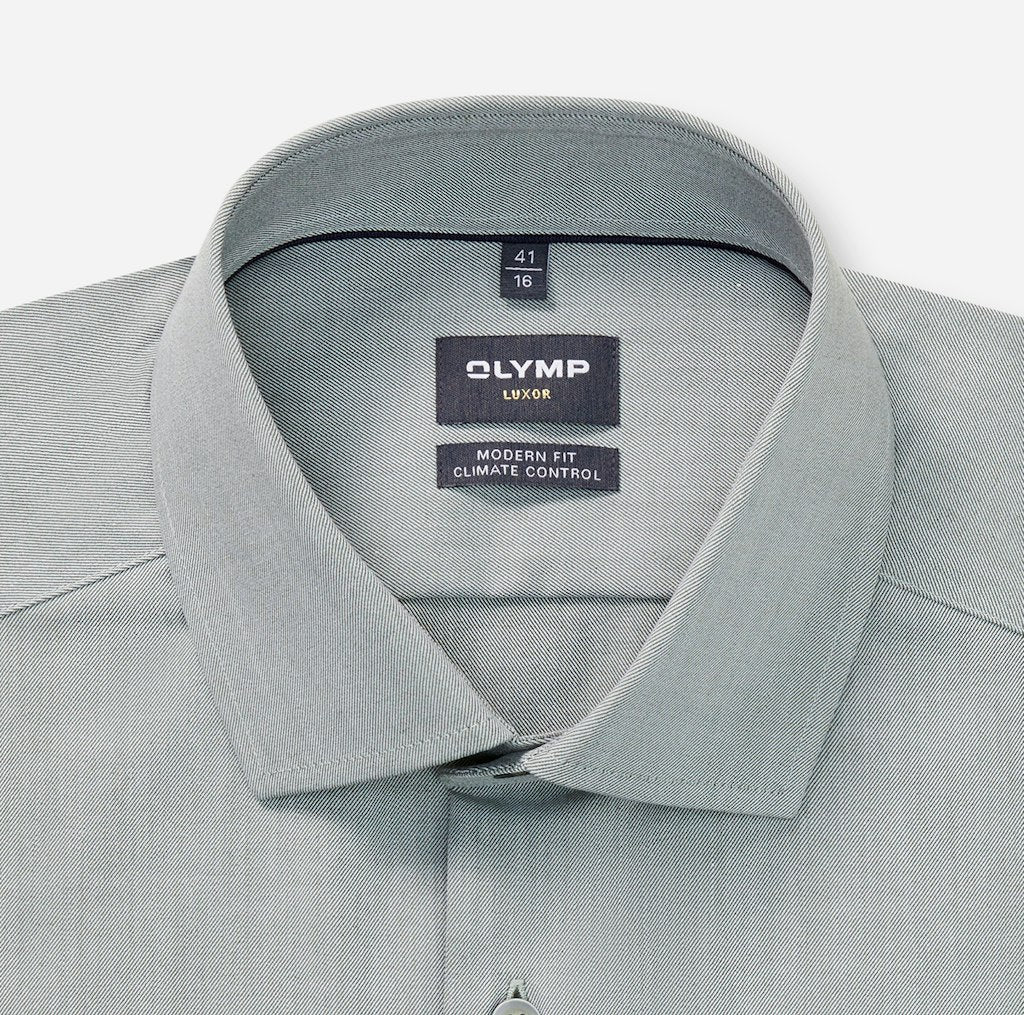 Olymp Herren Hemden lang  Lindgrõn