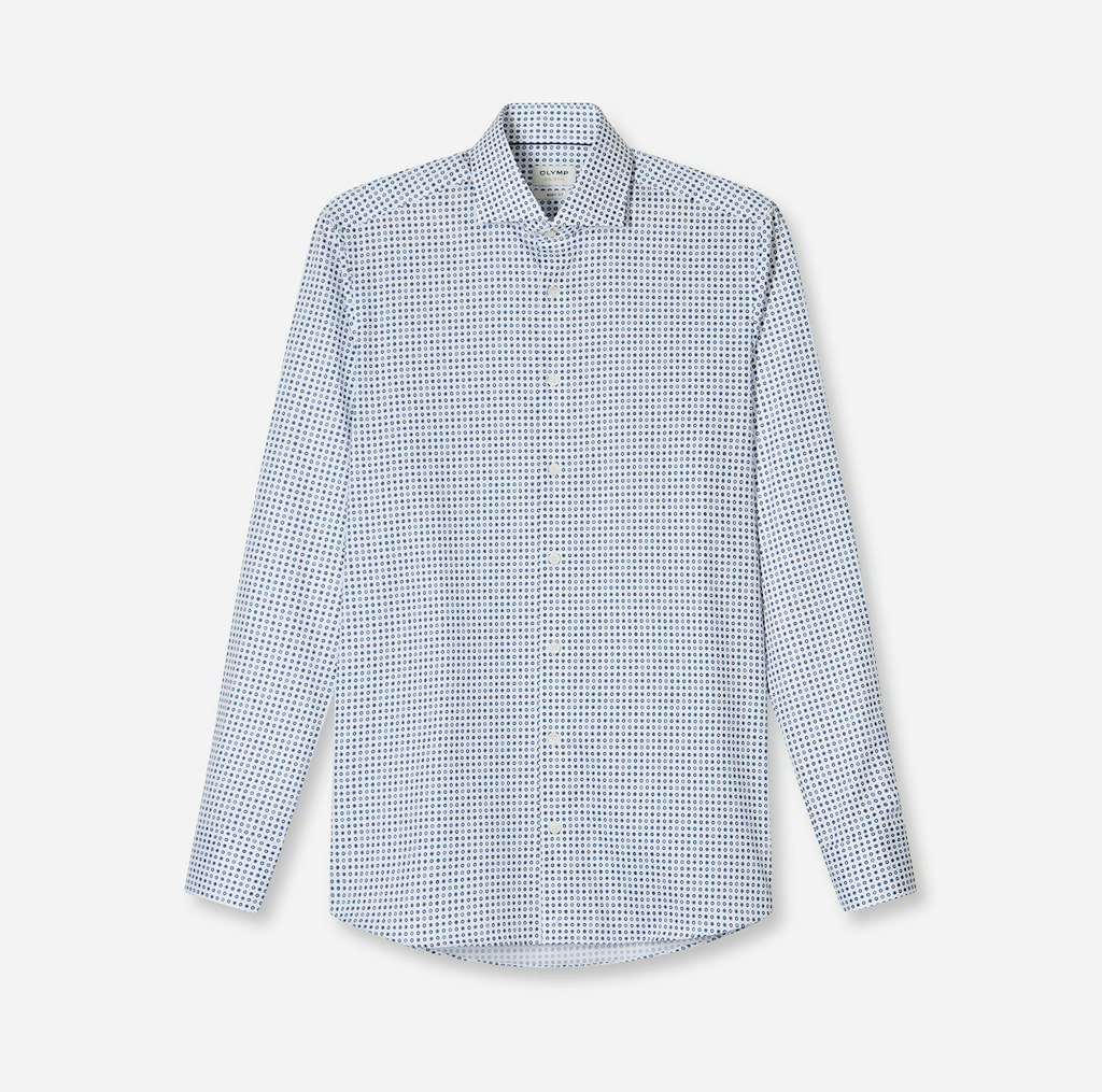 Olymp Herren Hemden lang  Weiss