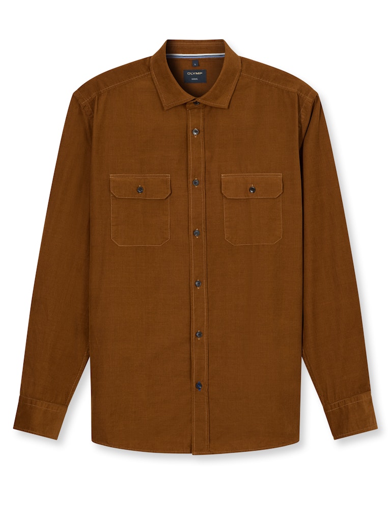 Olymp Herren Hemden Nougat
