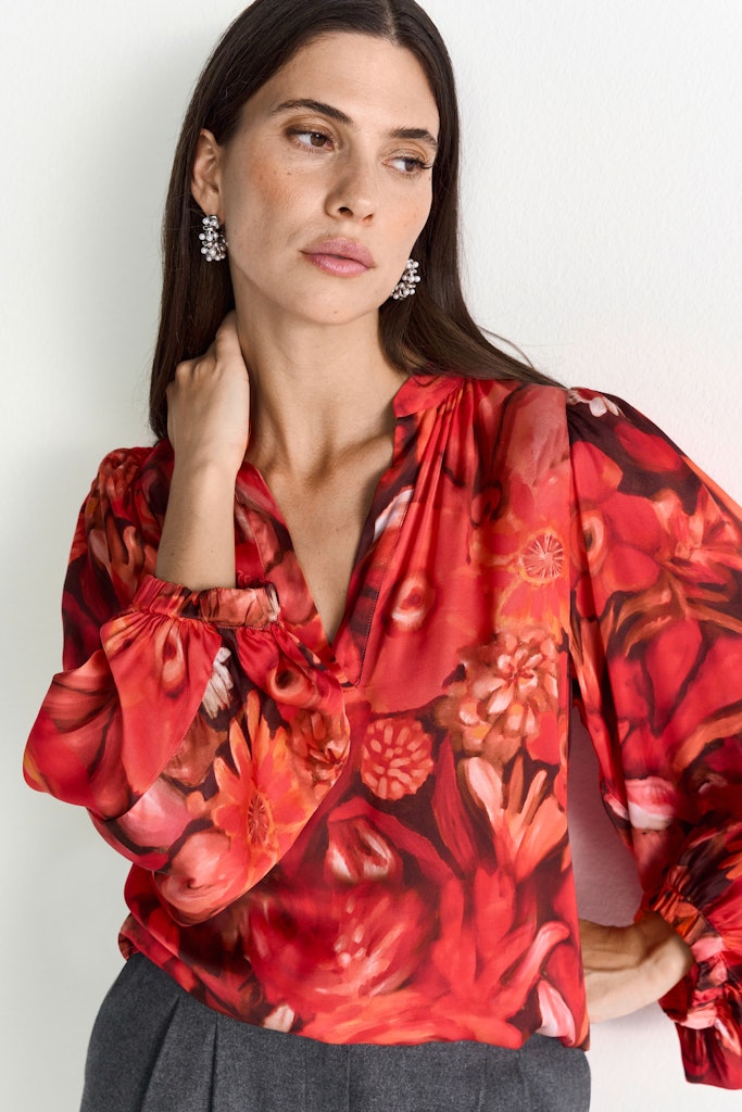 Rich & Royal Damen Blusen Holiday Red