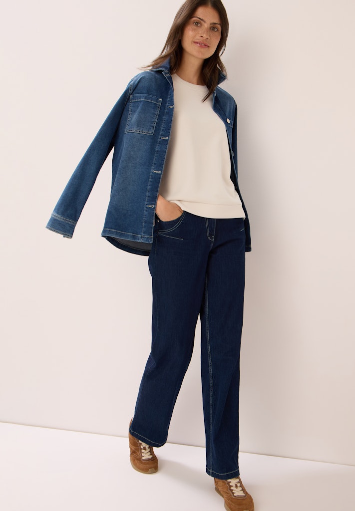 Cecil Damen T-Shirts  Oat Milk