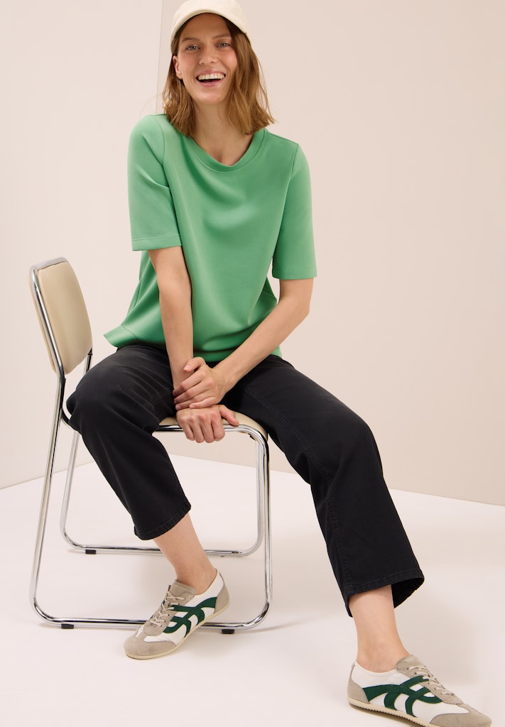 Cecil Damen T-Shirts  Fennel Gr