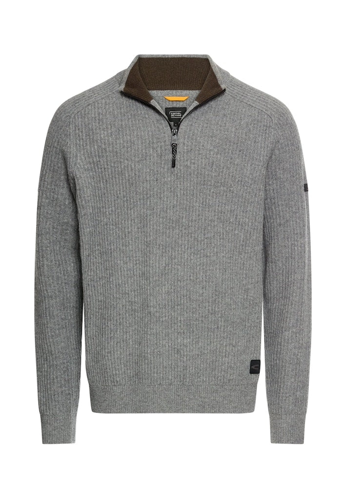 Camel active Herren Pullover  Grey Melange
