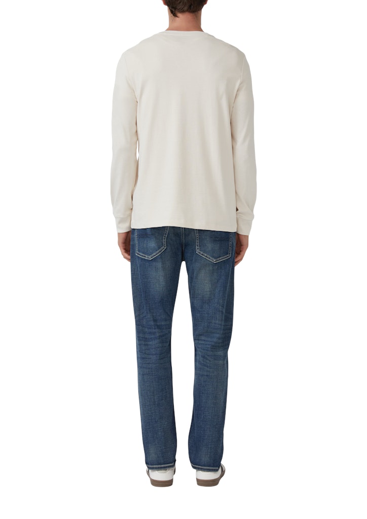 S. Oliver red Herren T-Shirts lang Grey/Black